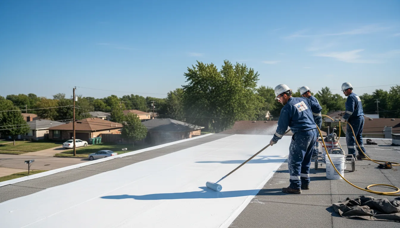 Commercial roof coating in Rockford, MI near me